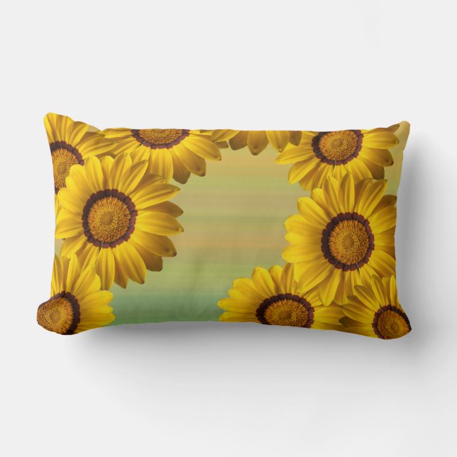 Cojín Lumbar Flores amarillas en primavera (Anverso)