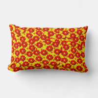 Flores de dalia rojas y amarillas