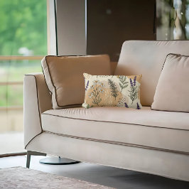 Cojín Lumbar Flores de hierbas