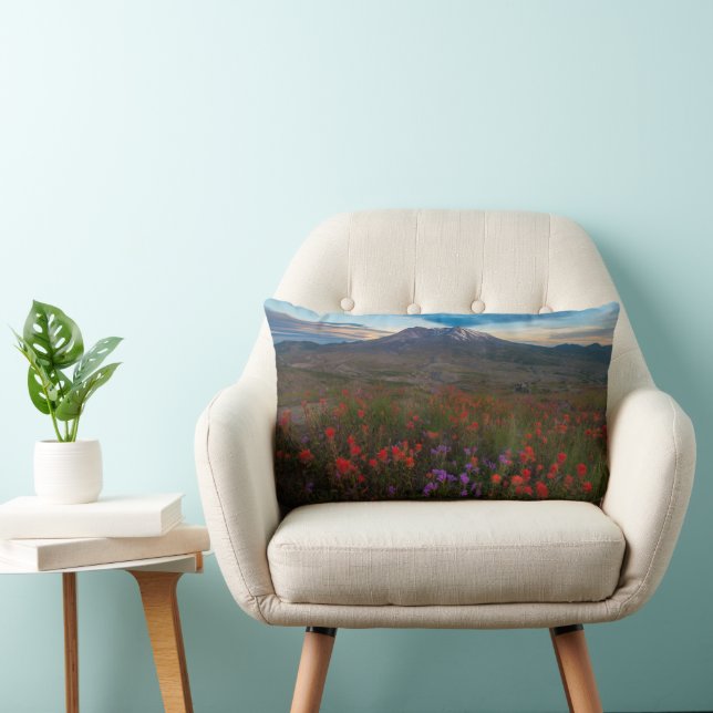 Cojín Lumbar Flores | Pincel indio y penstemon (Silla)