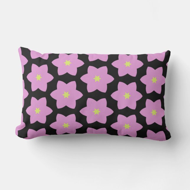 Cojín Lumbar flores Pink Star cvpp2 (Anverso)