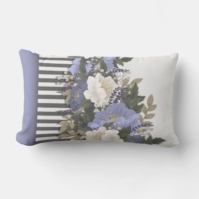 Cojín Lumbar Flores sólo para tu madre en Día de la Madre (Anverso)