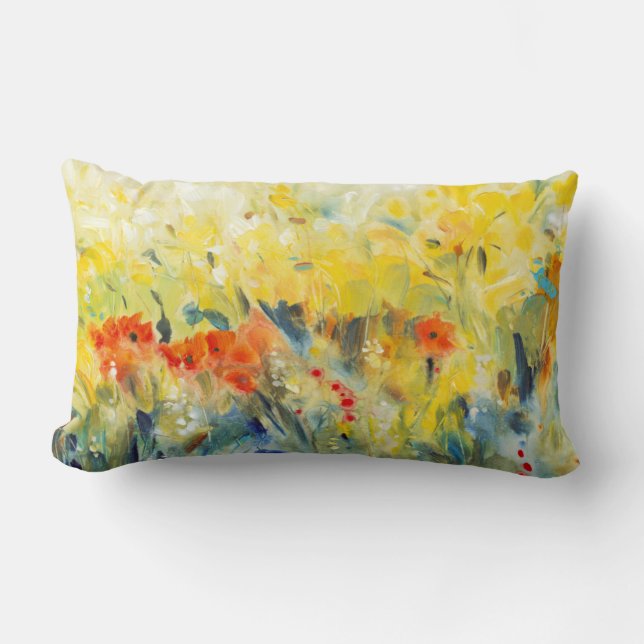 Cojín Lumbar Flores Sway II (Anverso)