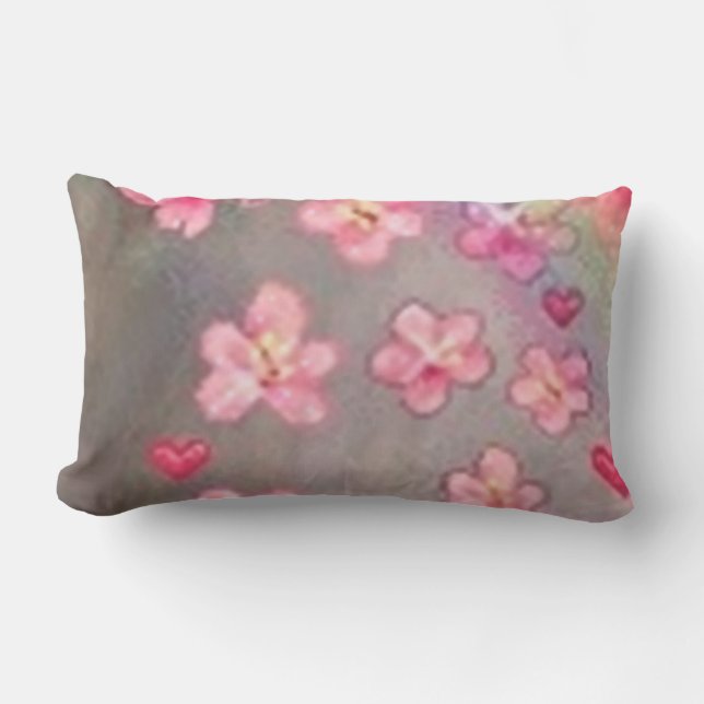 Cojín Lumbar Flower throw pillow (Anverso)