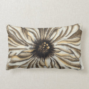 Cojín Lumbar Flowerhead Fresco en Tan fondo