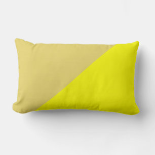 Cojín Lumbar Fondo de color sólido amarillo y amarillo amarille