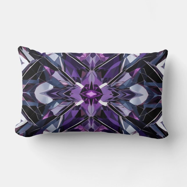 Cojín Lumbar Formación de cristal geométrico (Anverso)