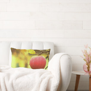 Cojín Lumbar Foto Cute "Red Apple". ¡Hazte con una en Zazzle