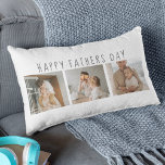 Cojín Lumbar Foto de colección moderna y el mejor regalo del Dí<br><div class="desc">Foto de colección moderna y el mejor regalo del Día del Padre Feliz</div>