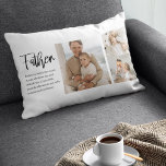 Cojín Lumbar Foto De Collage Moderna Con El Regalo De Mejor Cit<br><div class="desc">Una moderna foto de collage con una sincera cita acerca de un padre es el regalo perfecto para mostrar tu aprecio y amor por tu padre. Este regalo único y personalizado es una excelente manera de mostrar tus recuerdos favoritos juntos y expresar tu gratitud por todo lo que ha hecho...</div>