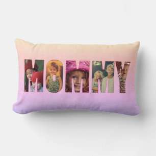 Cojín Lumbar Foto de Pillow MOMMY Añadir imágenes, mensaje en l