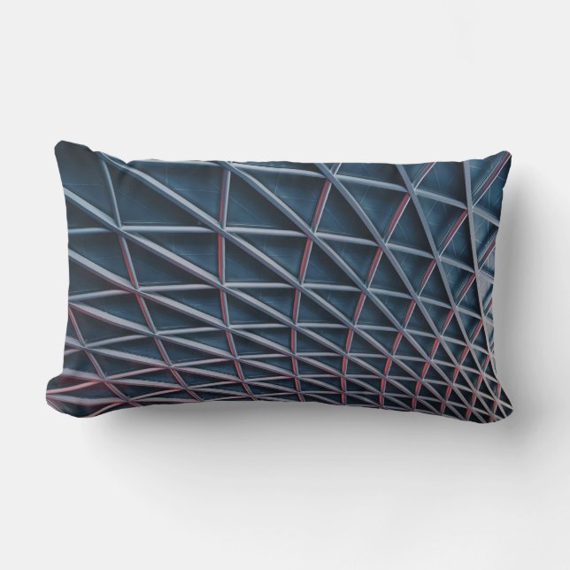 Cojín Lumbar Foto en ángulo bajo de la estructura del edificio (Anverso)