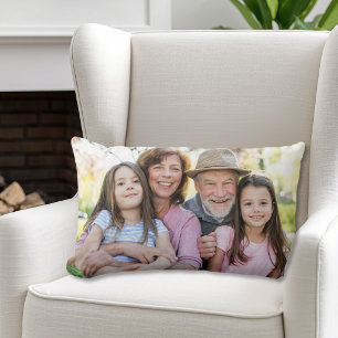 Cojín Lumbar Foto familiar personalizada de dos personas