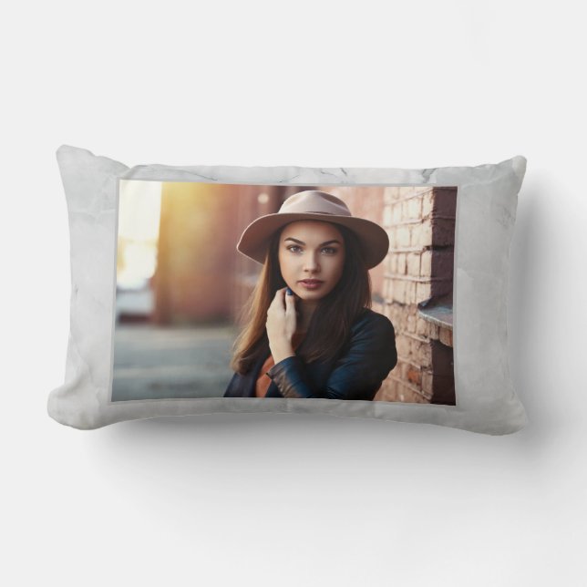 Cojín Lumbar foto moderna de mármol (Anverso)