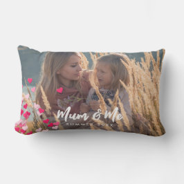 Cojín Lumbar Foto personalizado Moderna Escribiendo Corazones R
