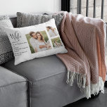 Cojín Lumbar Fotografía de pareja colgante y regalo de esposa r<br><div class="desc">Fotografía de pareja colgante y regalo de esposa romántica</div>