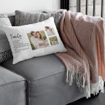 Cojín Lumbar Fotografía de pareja colgante y regalo romántico d<br><div class="desc">Fotografía de pareja colgante y regalo romántico de familia</div>
