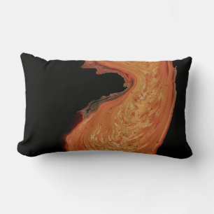 Cojín Lumbar Fotografía de pintura roja