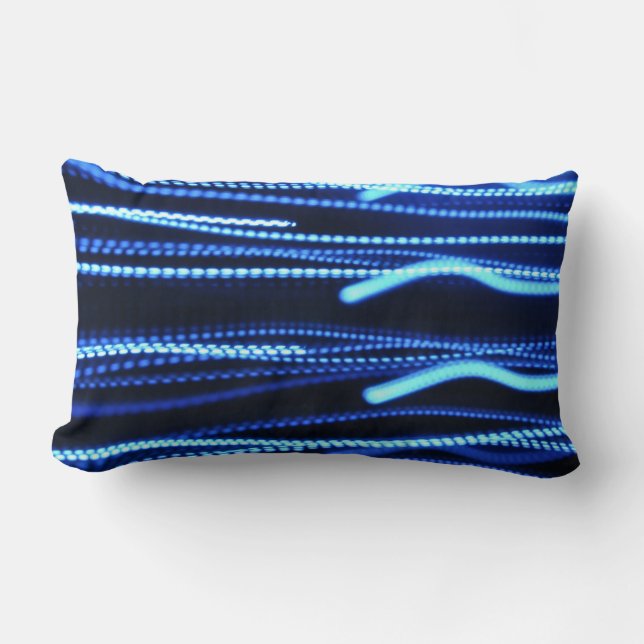 Cojín Lumbar Fotografía macro de luces (Anverso)