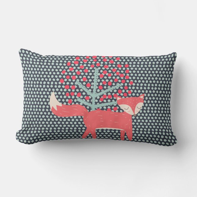 Cojín Lumbar Fox retro (Anverso)