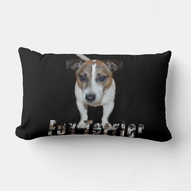 Cojín Lumbar Fox Terrier Y Logo, Lumbar Cushion (Anverso)