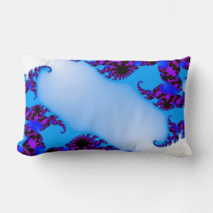 Cojín Lumbar Fractal azul