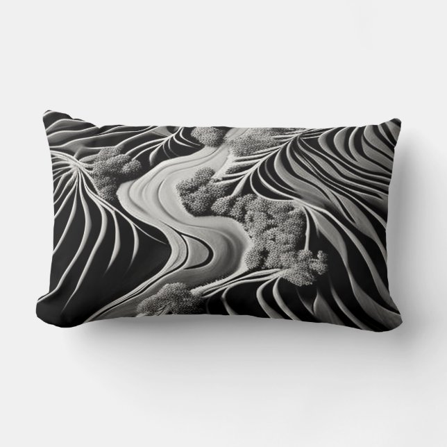 Cojín Lumbar Fractal Flow (Anverso)