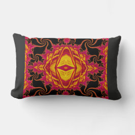 Cojín Lumbar Fractal llamativo