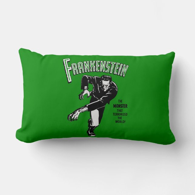 Cojín Lumbar Frankenstein - Lumbar Pillow / Halloween (Anverso)