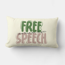 Cojín Lumbar Free Speech Is a Human Right