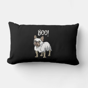 Cojín Lumbar Frenchie Ghost Costume Funny Bulldog Halloween