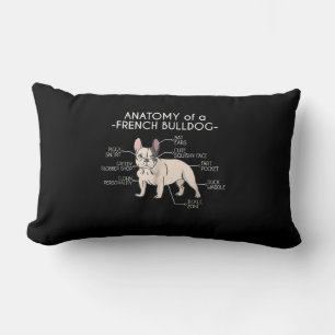 Cojín Lumbar Frenchie Gift   Anatomía De Un Bulldog Francés