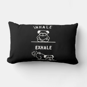 Cojín Lumbar Frenchie Gift   Bulldog francés de inhalación