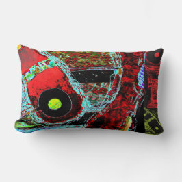 Cojín Lumbar Frequency Serpent –  Abstract Energy Throw Pillow