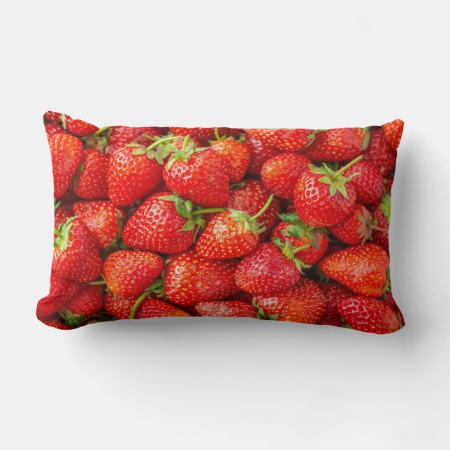 Cojín Lumbar Fresas (Anverso)