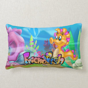 Cojín Lumbar FriendFish cartoon cute fish Throw Pillow