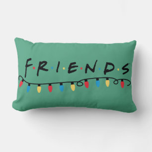 Cojín Lumbar FRIENDS™ Luces de Navidad Logo