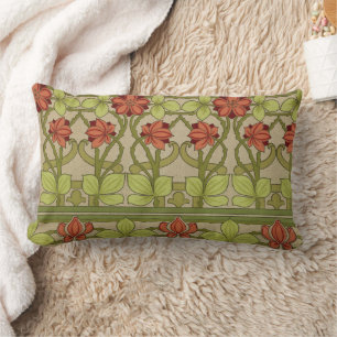 Cojín Lumbar Frieze Border Art Nouveau Floral