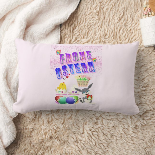 Cojín Lumbar Frohe Ostern (Manta)