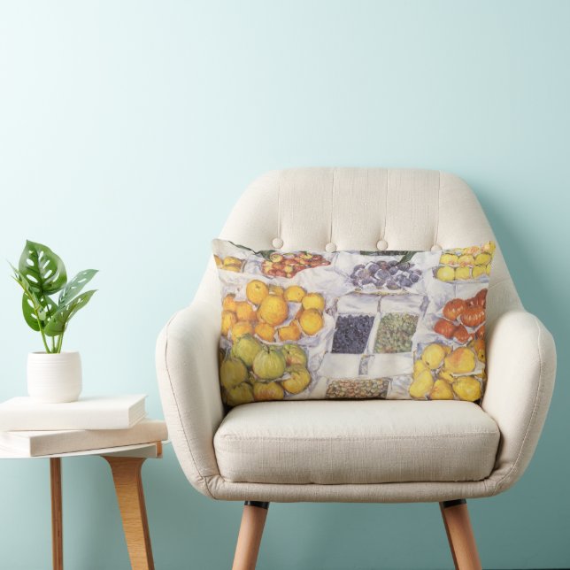 Cojín Lumbar Frutería de Gustave Caillebotte, Arte Antiguo (Silla)