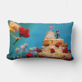 Cojín Lumbar Fubby trouwfeest met gooien van boeket.