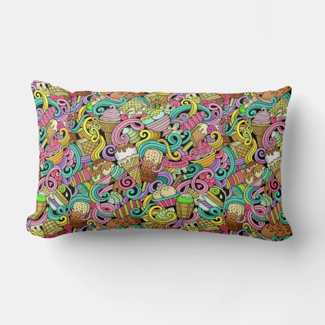 Cojín Lumbar Fun Ice Cream Pillow (Anverso)