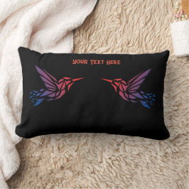 Cojín Lumbar Funda de throw personalizada con imagen de pájaro 