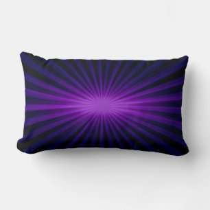 Cojín Lumbar Funky Violet Light Art Design Resumen Pillow 23