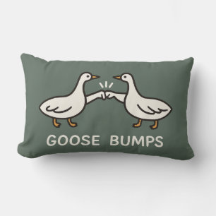 Cojín Lumbar Funny Goose Bump Personalizado   Fist Bump Geese A
