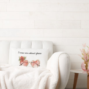 Cojín Lumbar Gafas de sol de color Rosa