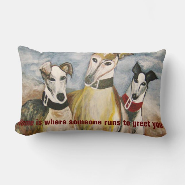 Cojín Lumbar Galgos (Anverso)