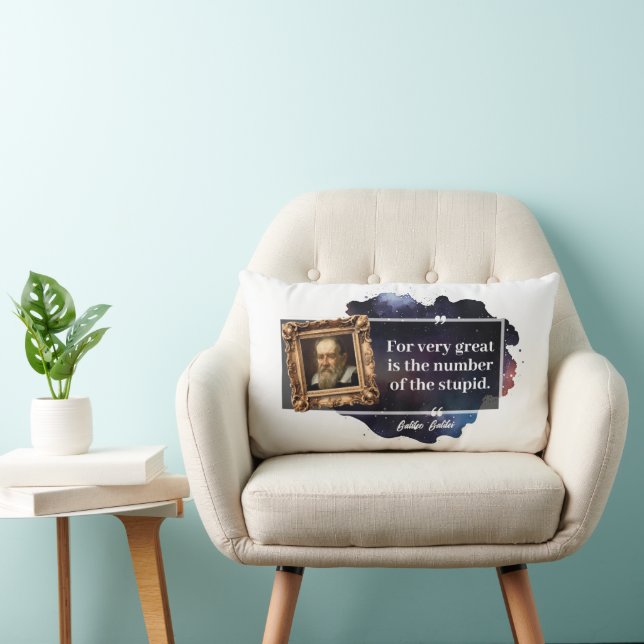 Cojín Lumbar Galileo Galilei Gran número de estúpidos (Silla)