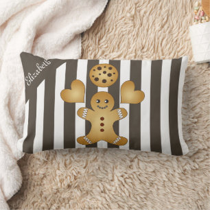 Cojín Lumbar Galleta de Equipo Lindo Dibujo Animado Personaliza