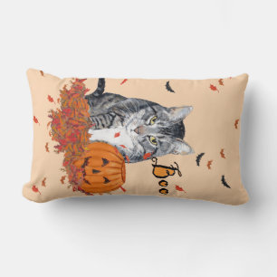 Cojín Lumbar Gato atigrado de Halloween
